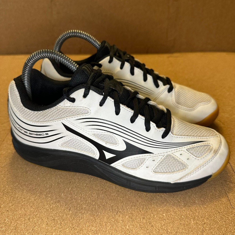 Mizuno Cyclone Speed 3 Womens Volleyball Shoes White Black V1GC218009 Size 8